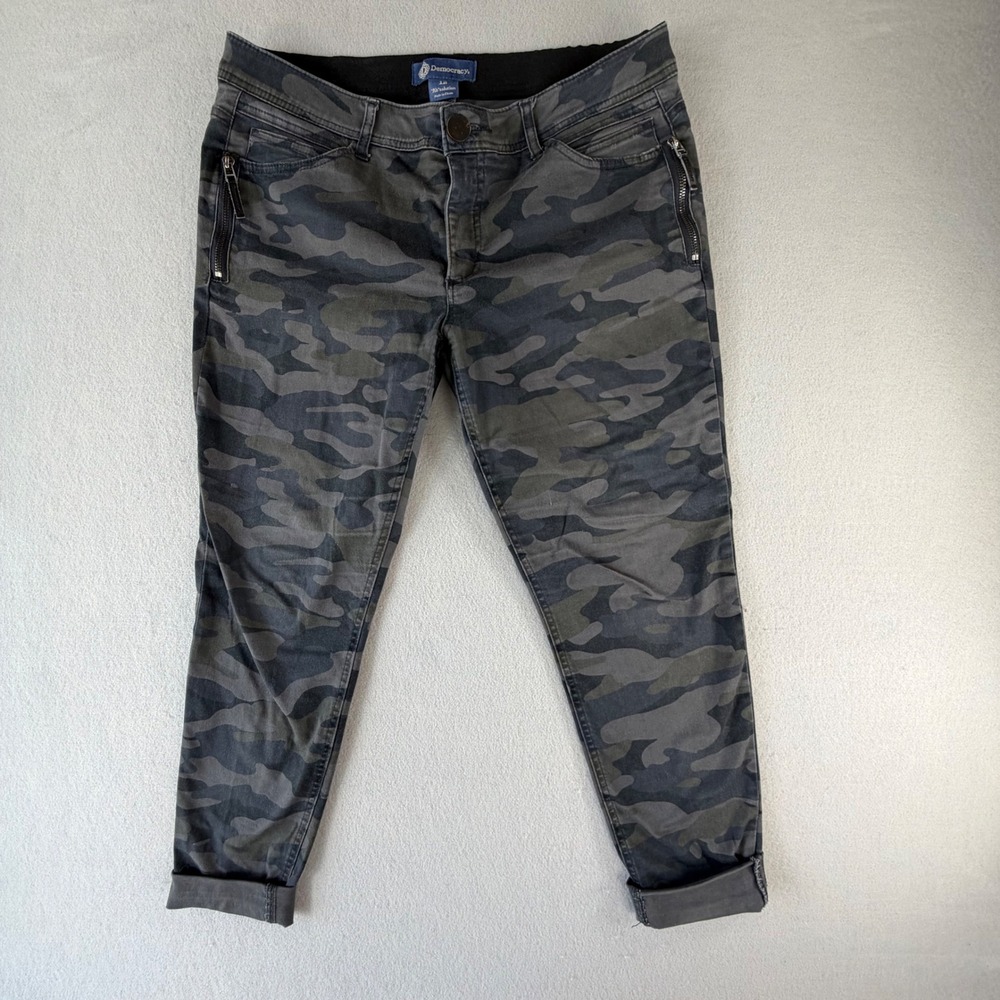 Democracy Absolution Camo Skinny Jeans Womens Size 12 Grey Camouflage Streetwear